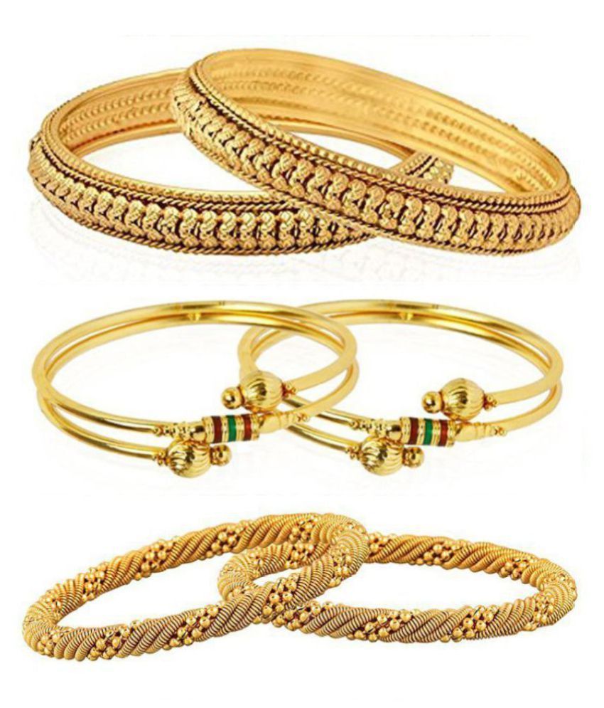     			YouBella Fashion Jewellery Stylish Bangles Combo for Girls and Women