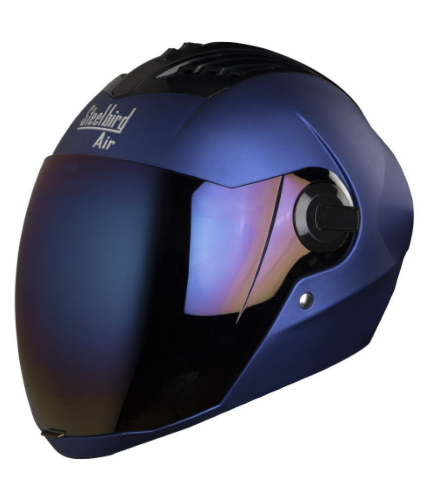 Buy Steelbird Air SBA2 Full Face Helmet Blue M on Snapdeal