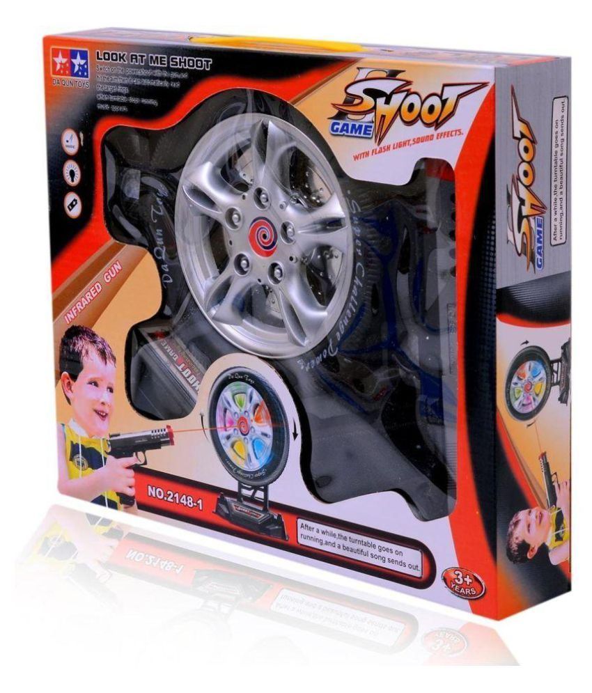 toy laser gun with target