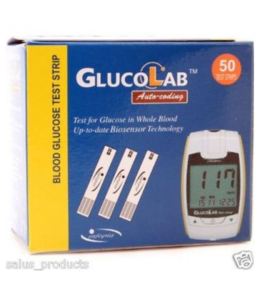     			Infopia GlucoLab Glucose Strips Auto Coded BloodGlucose Strips July 2019