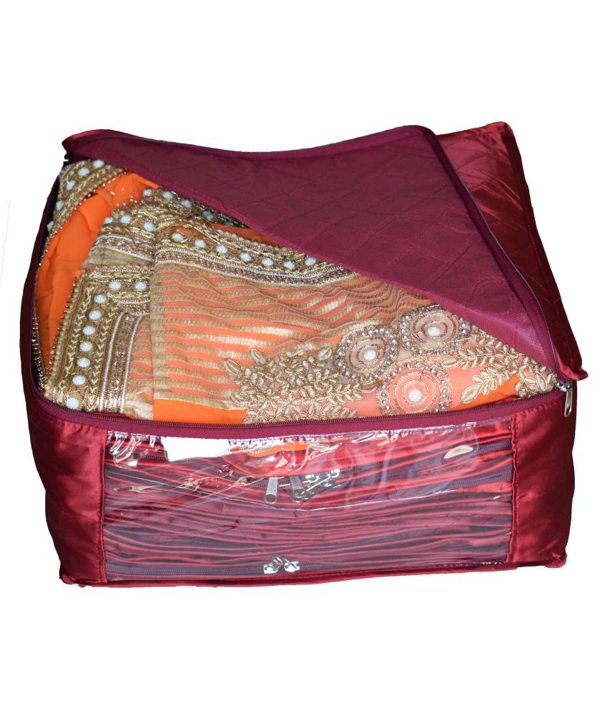 Buy Aadhya Maroon Saree Covers 5 Pcs at Best Prices in India Snapdeal