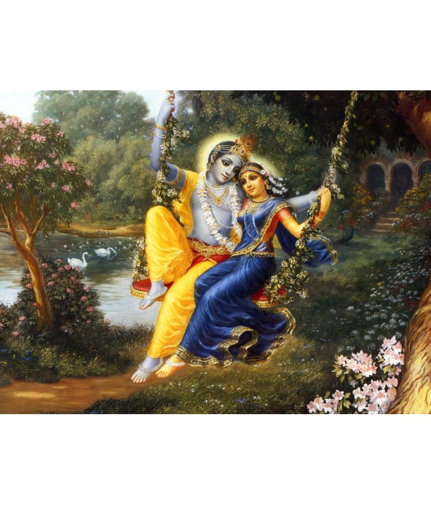 Mahalaxmi Art And Craft Lord Krishna Canvas Wall Poster Without Frame Buy Mahalaxmi Art And Craft