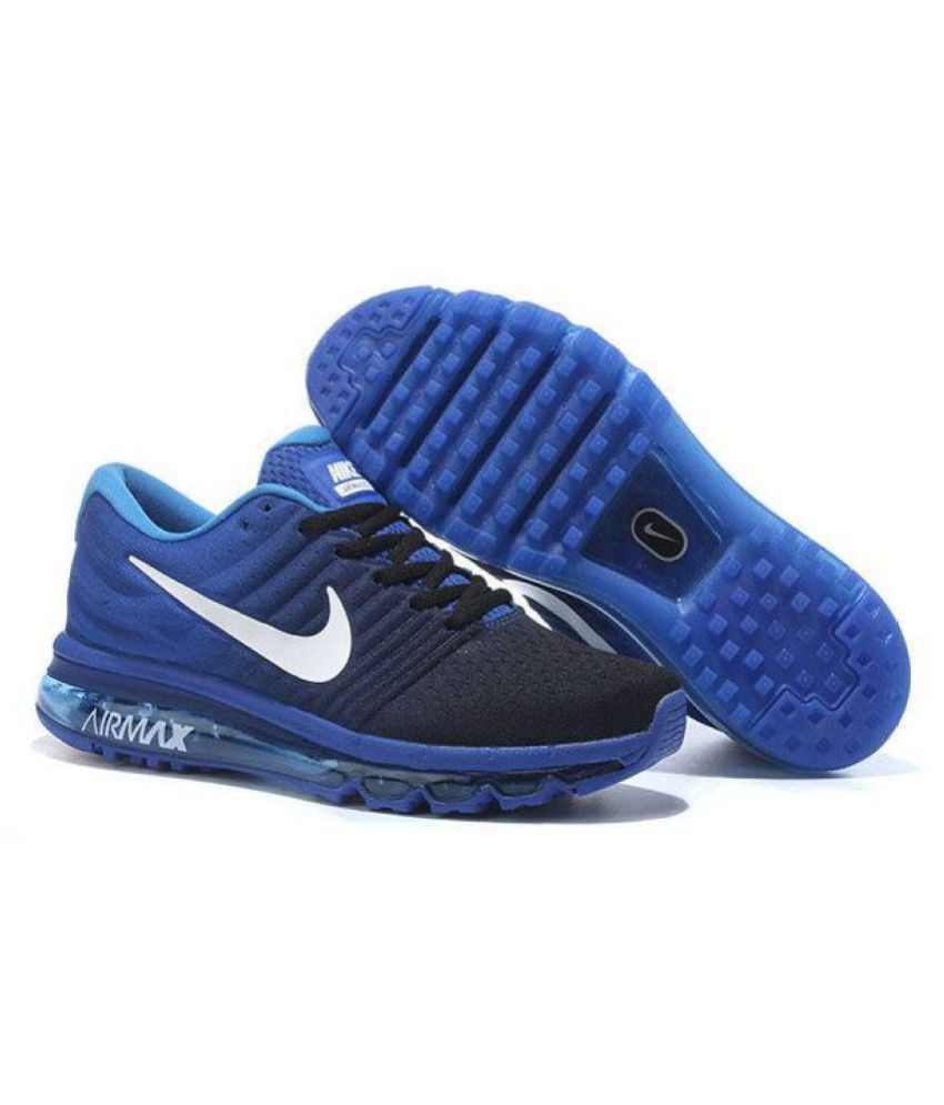 nike air max 2017 blue running shoes