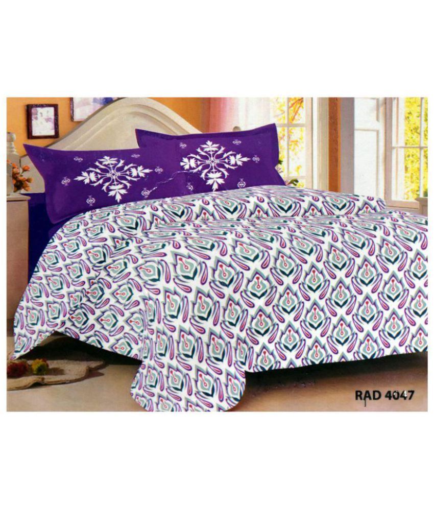 Sleepwell Cotton Double Bedsheet with 2 Pillow Covers Buy Sleepwell Cotton Double Bedsheet