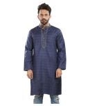 Vivid India Blue Silk Blend Kurta