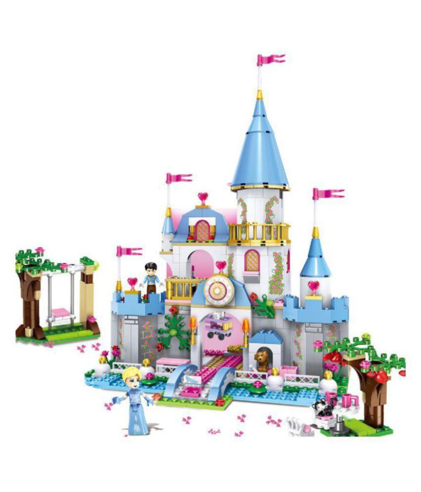 Happy Princess Castle Building Blocks Construction Toy of 669 Pieces