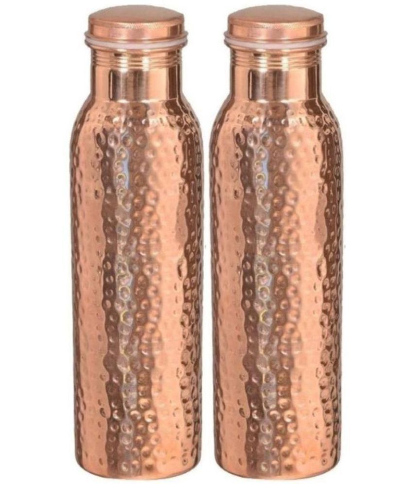     			ZCI Brown 1000 ml Copper Fridge Bottle Set of 2