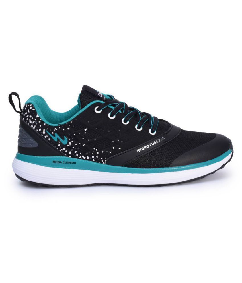 Campus Freedom Black Running Shoes 
