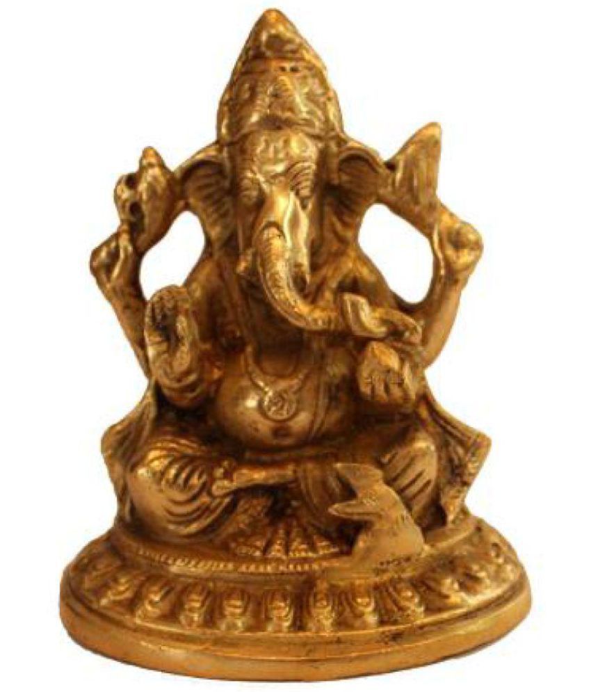 athizay antique Brass Ganesha Idol x cms Pack of 1: Buy athizay antique ...
