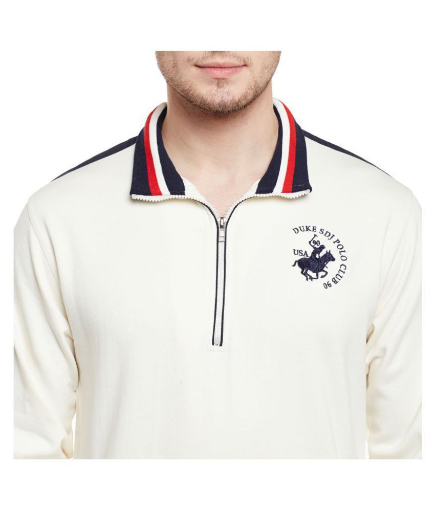 white v neck sweatshirt