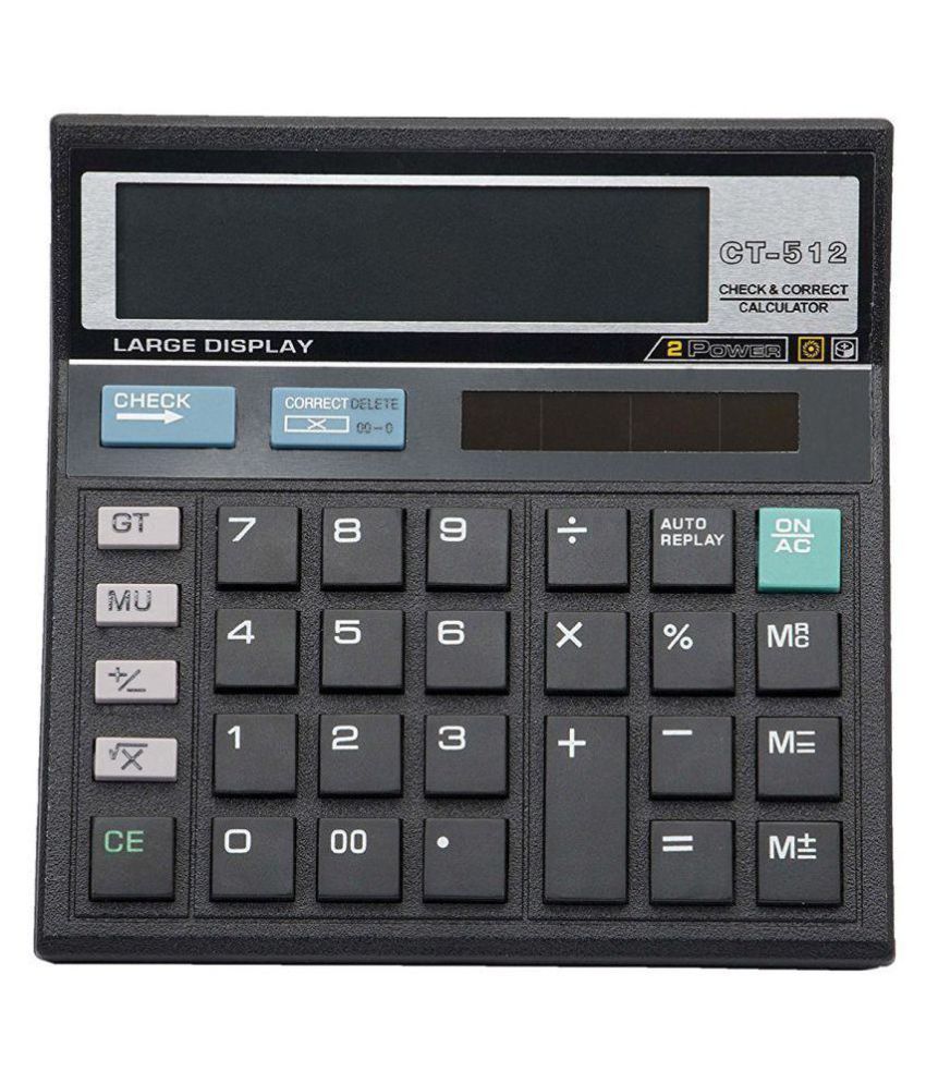 BASIC 12 DIGIT CHECK AND CORRECT CALCULATOR CT 512 Buy Online At Best 