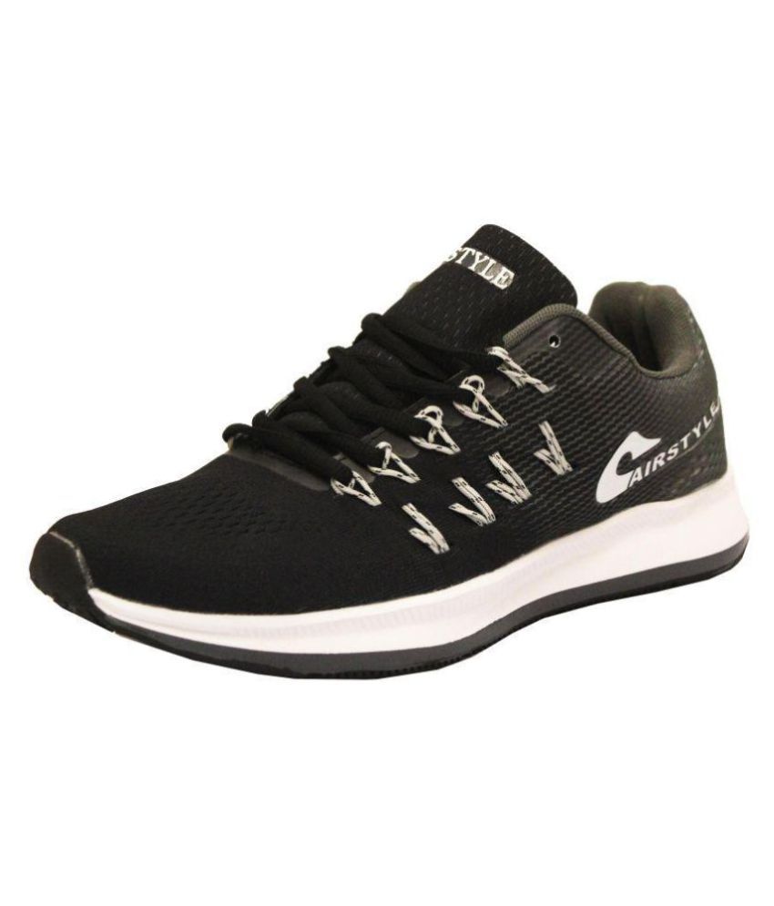 Max Air AIR STYLE Black Running Shoes 
