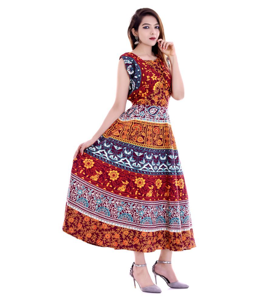 multi color gown