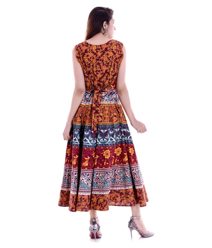 multi color gown