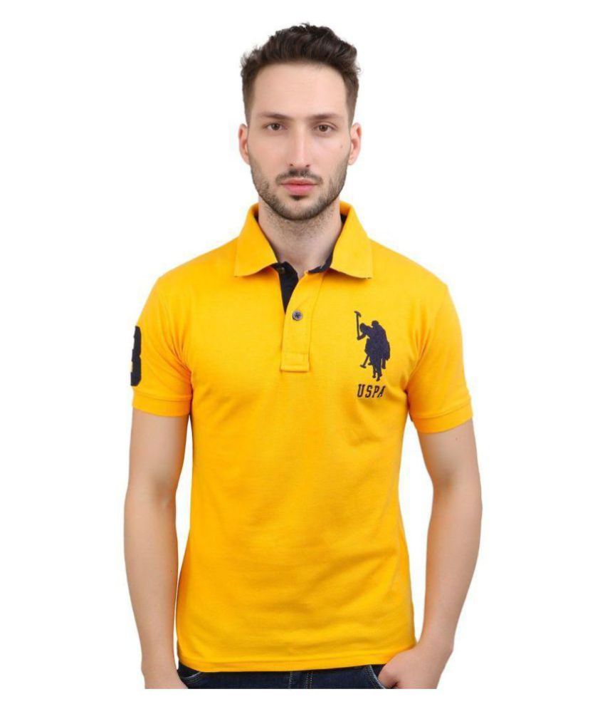 us polo yellow t shirt