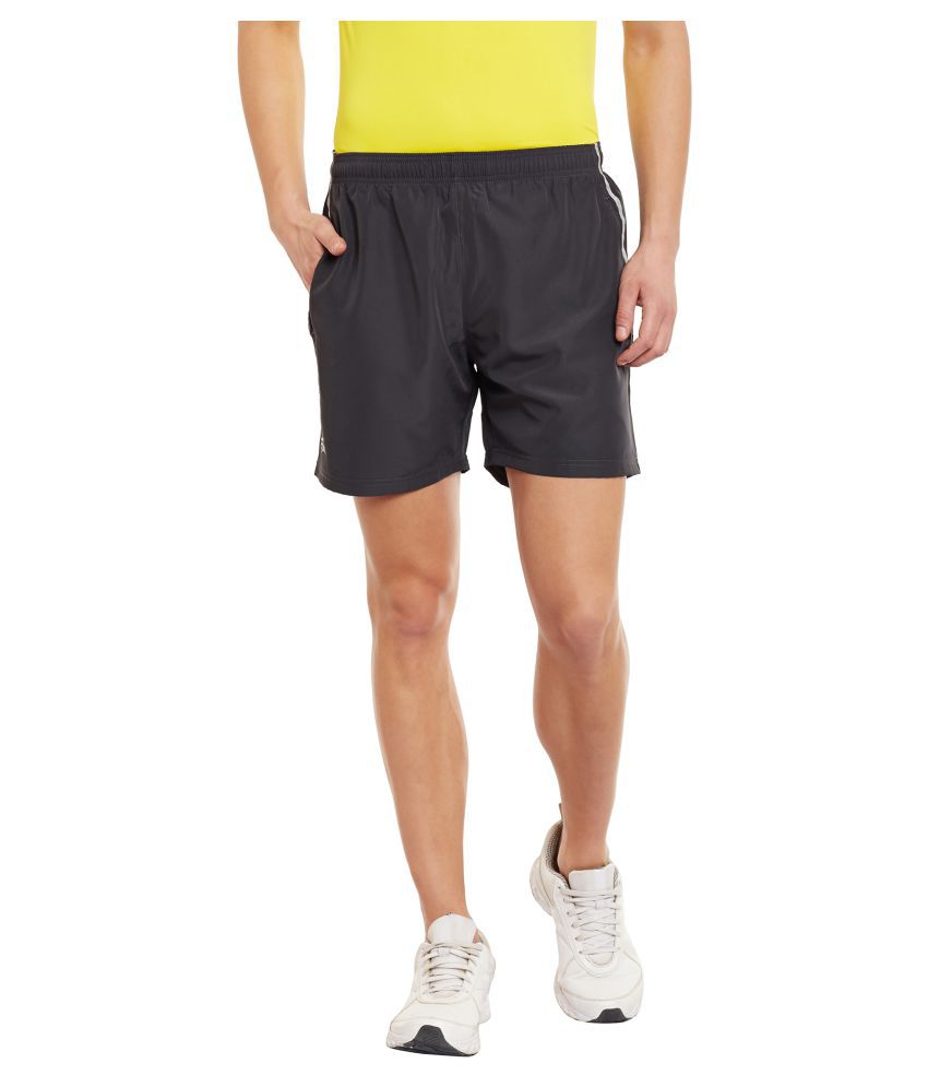 PERF Grey Polyester Running Shorts Single - Buy PERF Grey Polyester ...