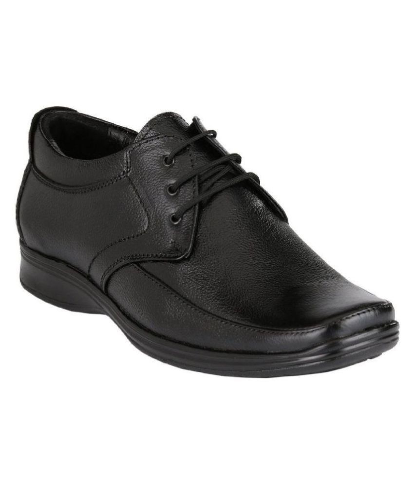     			Pollo Genuine Leather Black Formal Shoes