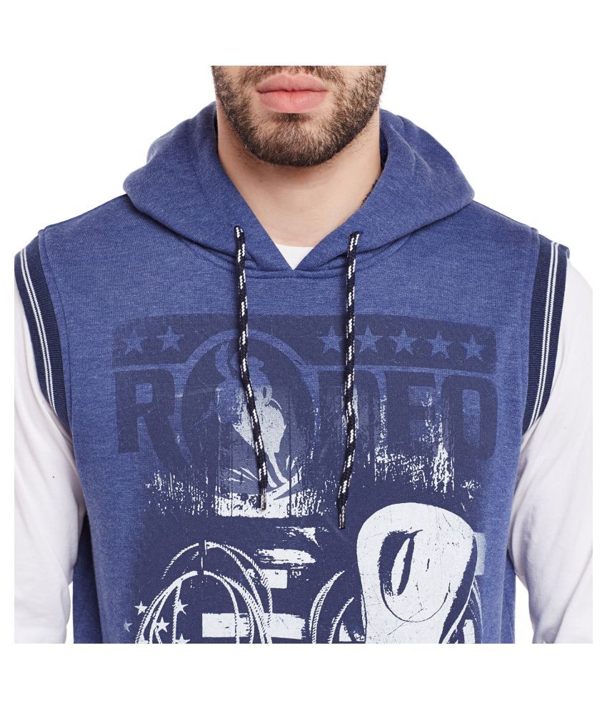 blue v neck sweatshirt