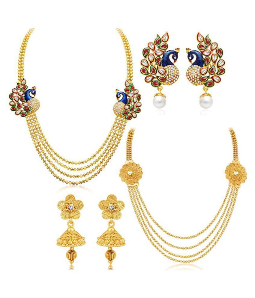     			YouBella Fashion Jewellery Stylish Necklace Combo for Girls and Women