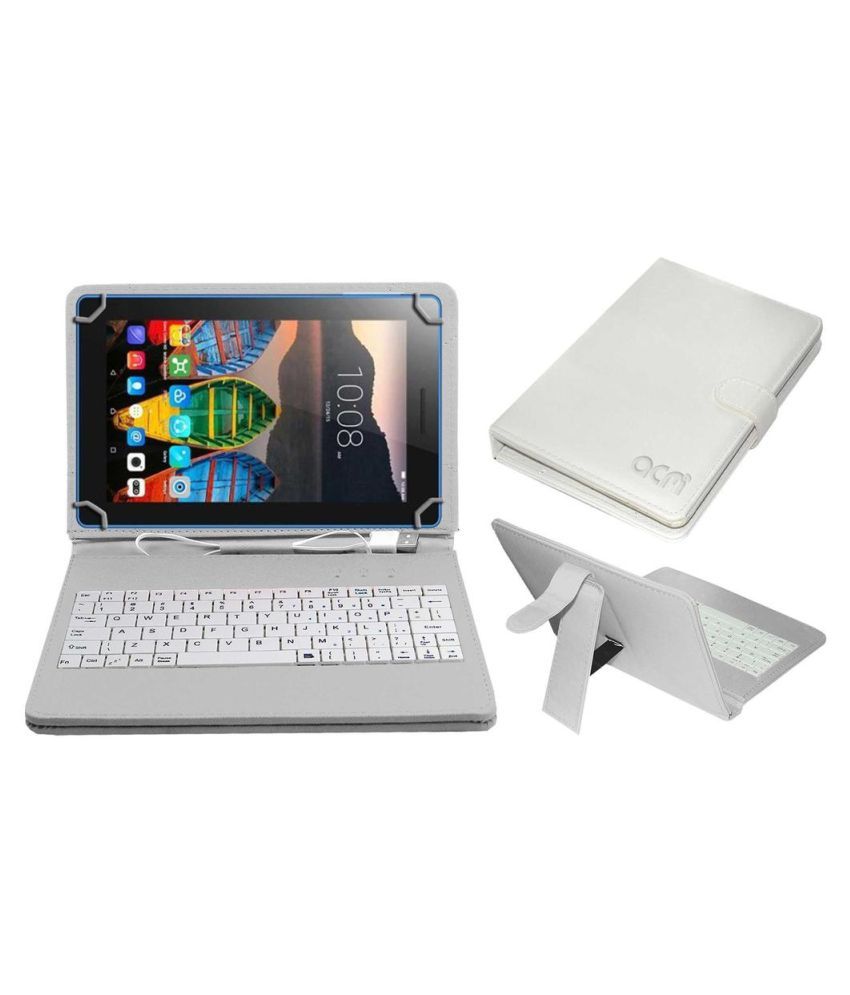 Lenovo Tab 3 7 Essential Keyboard Cover By ACM White
