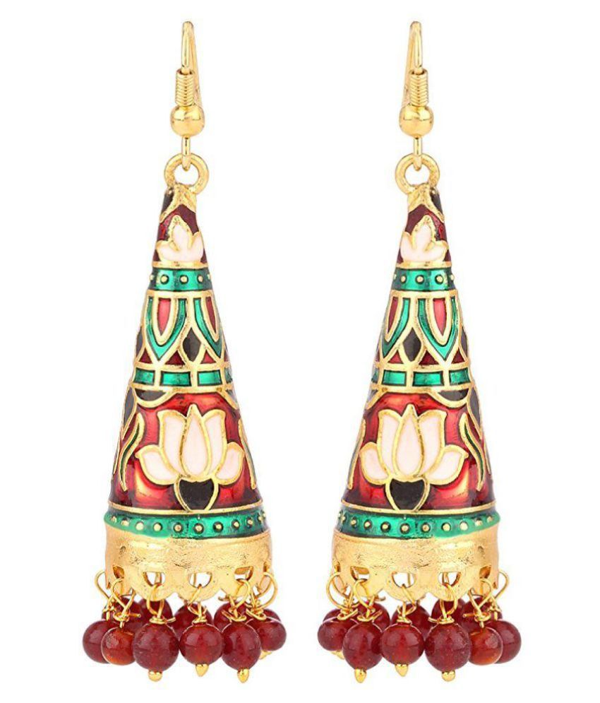 PANASH RAJASTHANI MEENAKARI EARRINGS FOR GIRLS AND WOMENS Buy PANASH