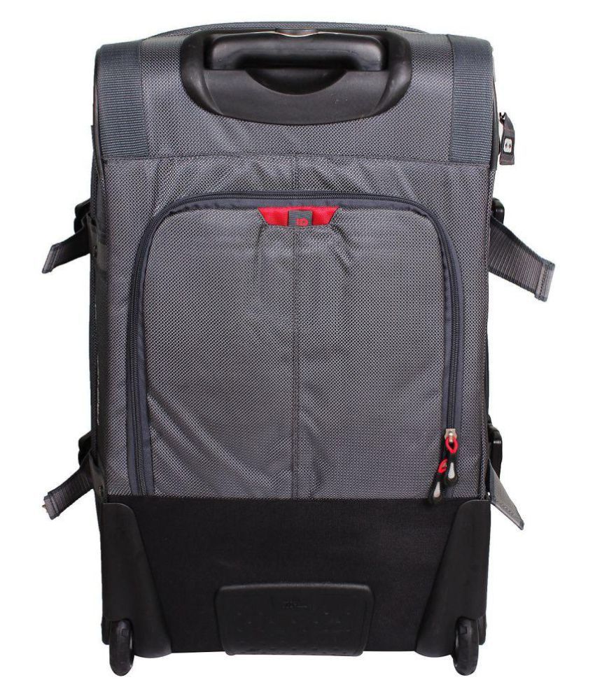 high seirra Grey M( Between 61cm-69cm) Check-in Soft AT6 CARRY-ON ...