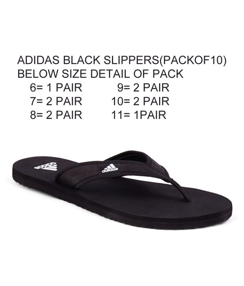 adidas black slippers