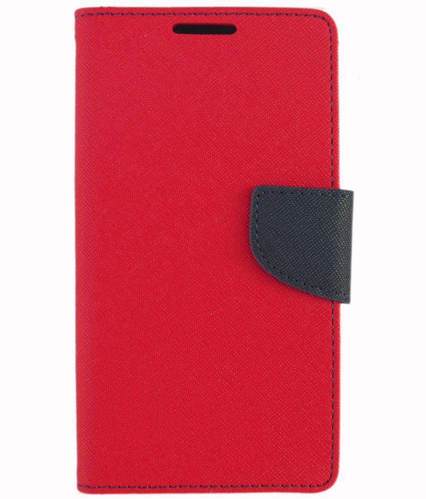Asus Zenfone 4 Selfie Flip Cover by Zocardo - Red - Flip 