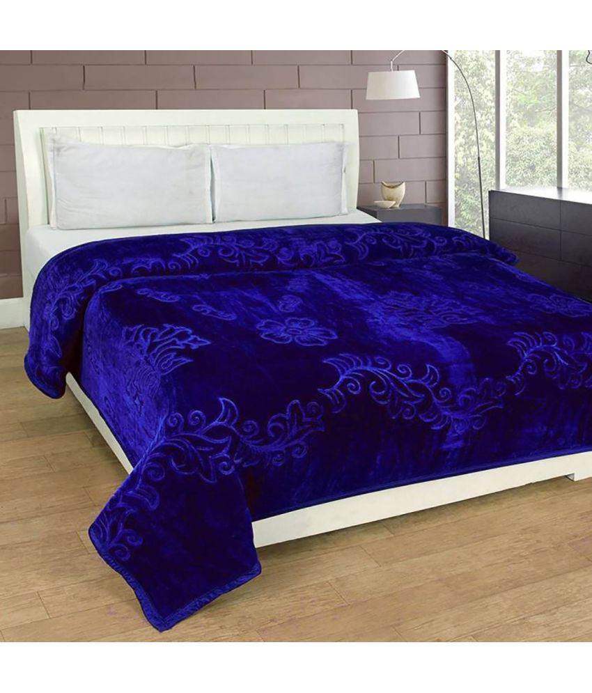     			Yamini Double Poly Mink Abstract Blanket