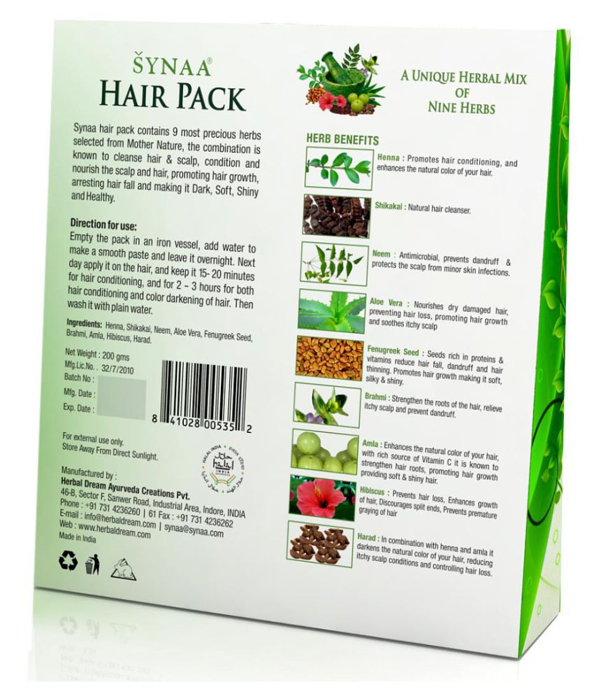 Hair Pack Powder for Natural Hair Growth & Care: Buy Hair Pack Powder for Natural  Hair Growth & Care at Best Prices in India - Snapdeal