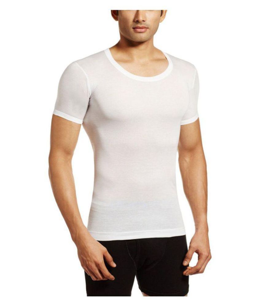 Hillman White Half Sleeve Vests Pack Of 10 Buy Hillman White Half