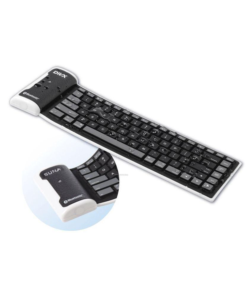 Mini Bluetooth Flexible Folding Silicone Waterproof Keyboard For IOS