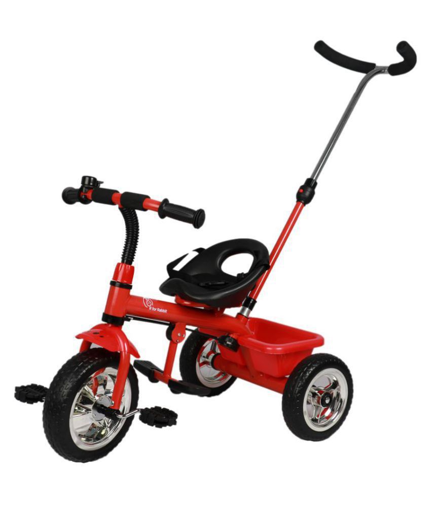 R for Rabbit Tiny Toes Grand - The Smart Plug and Play Tricycle (RED)