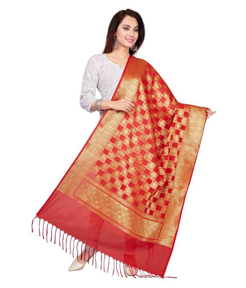 RANI SAAHIBA Dupatta Donna in Cotone Ricamato