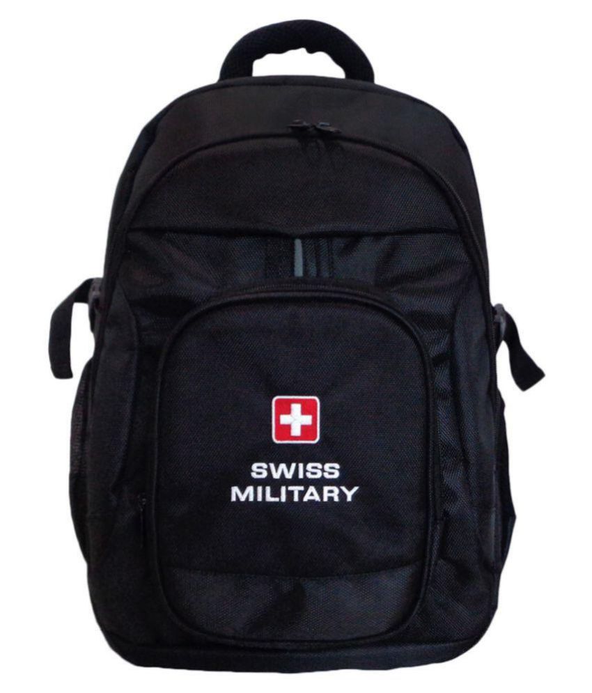     			Swiss Military Black Laptop Bags