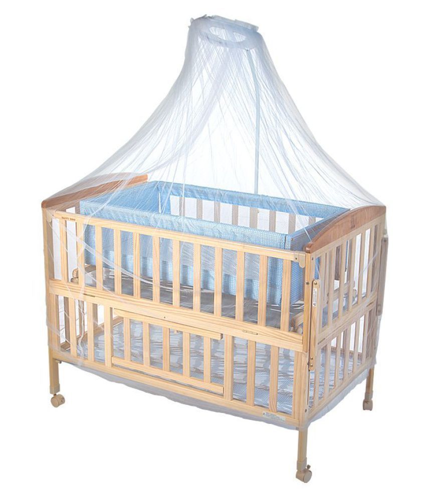 Mee Mee Wooden Baby Cot with Cradle (Blue) - Buy Mee Mee Wooden Baby ...