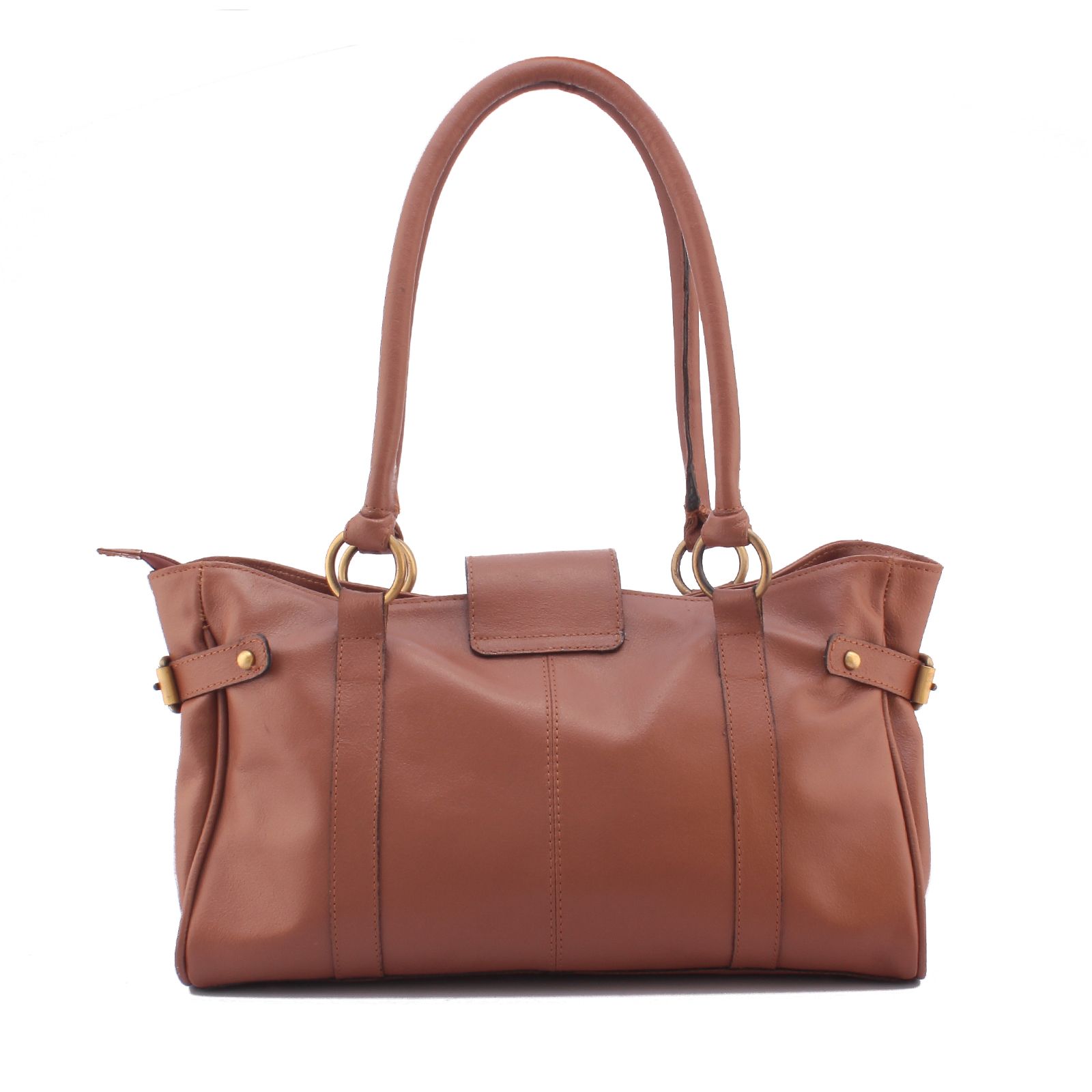 LASALLE Brown Pure Leather Shoulder Bag - Buy LASALLE Brown Pure ...