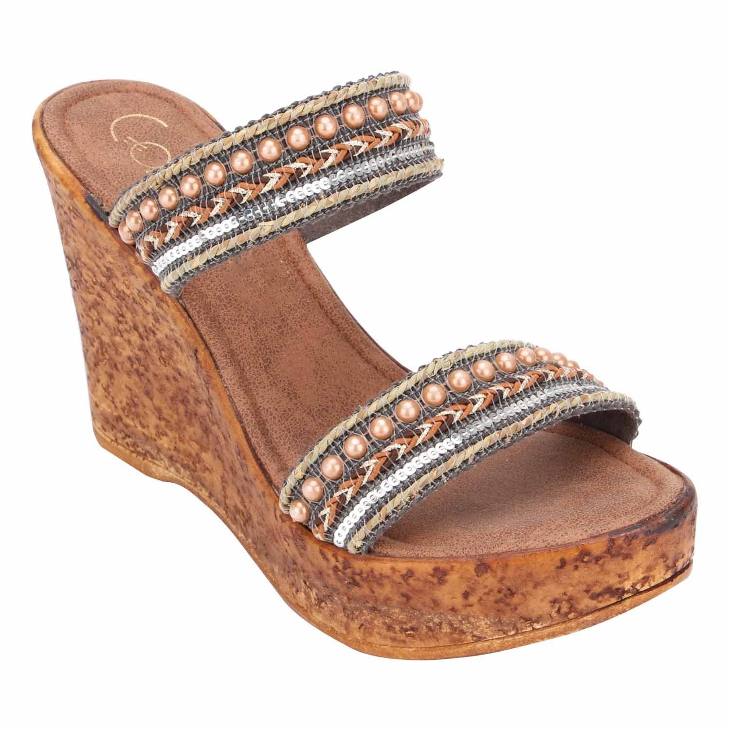 platform tan heels