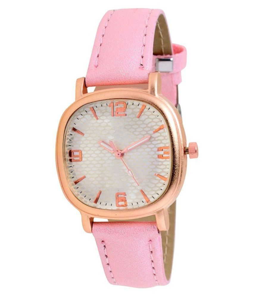girls watch pink colour