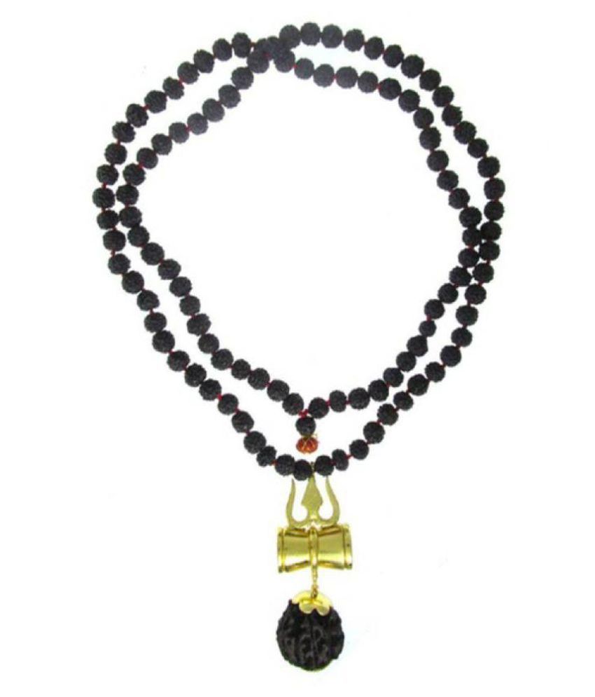     			Shivoham 5 Mukhi Rudraksha Mala With Shiv Trishul & Damru 5 Face Rudraksha