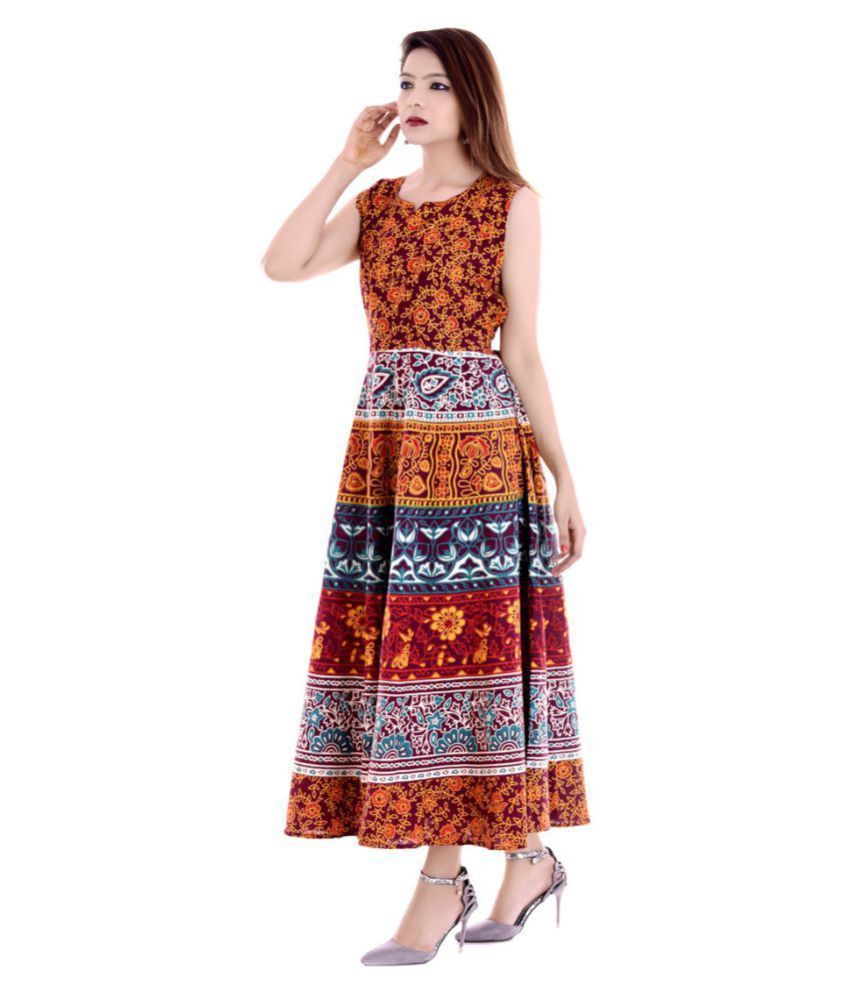 multi color gown