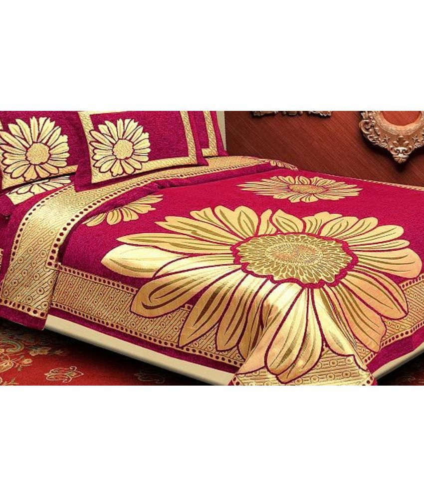 MB Mr. Badoli Velvet Double Bedsheet with 2 Pillow Covers Buy MB Mr