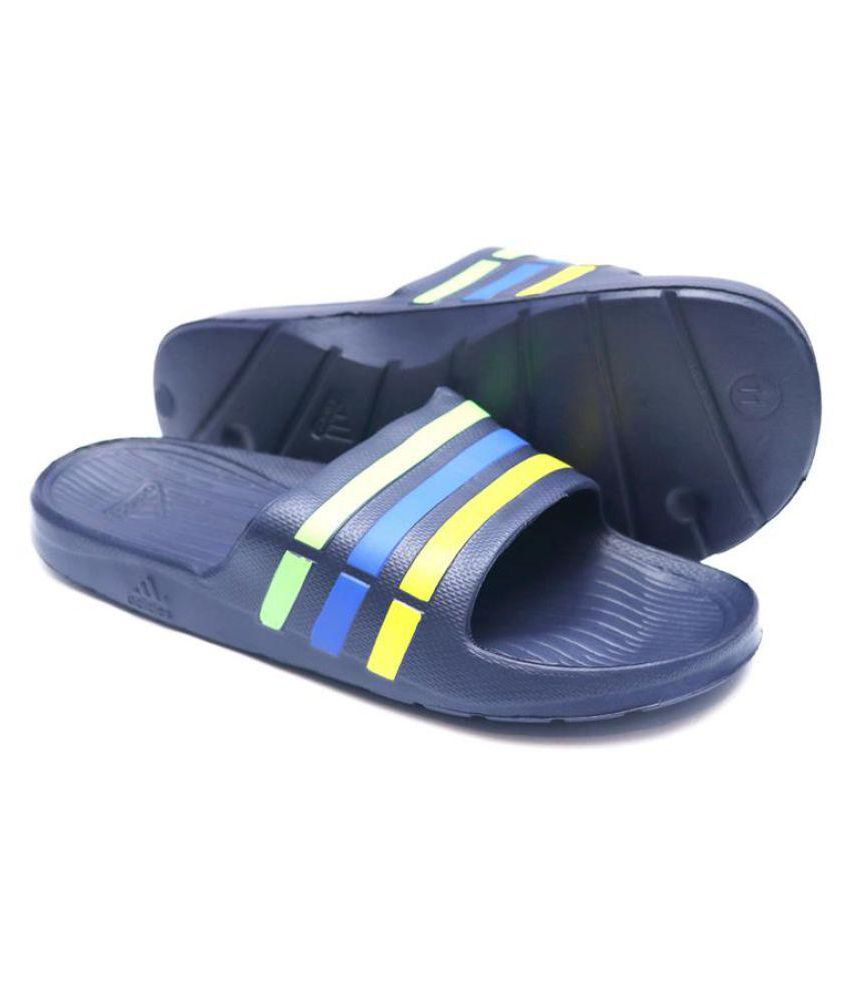 Adidas MEN'S NEW SLIPPERS Navy Price in India- Buy Adidas MEN'S NEW SLIPPERS Navy Online at Snapdeal