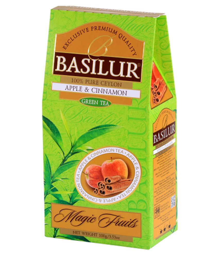 Basilur 100g-Apple Cinnamon Green Tea Loose Leaf 100 gm: Buy Basilur ...