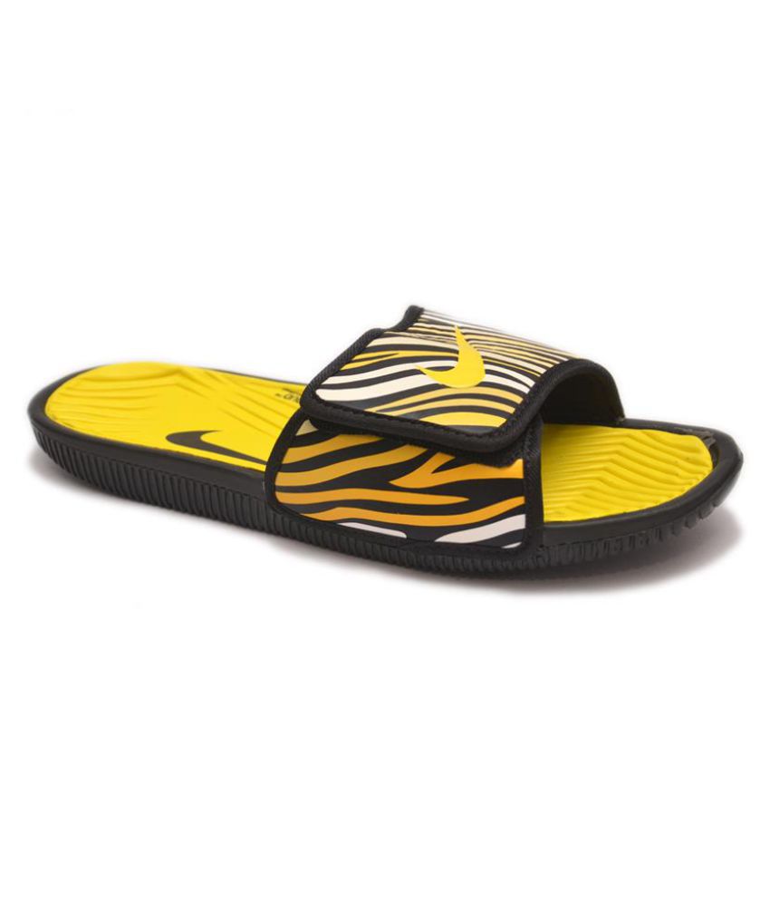 Slippers Yellow Slide Flip flop 