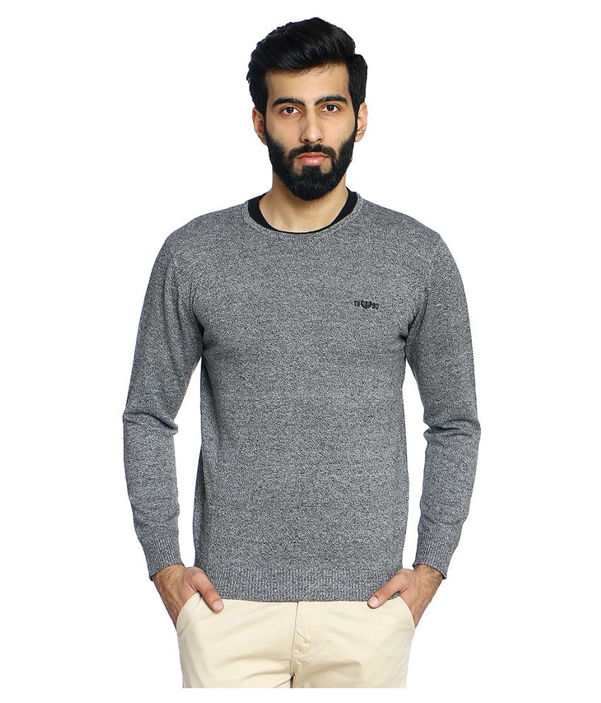     			Duke Grey Round Neck Sweater