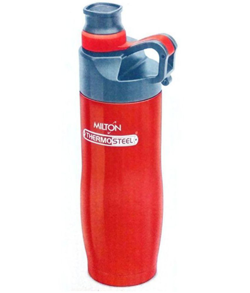     			Milton Alpha 500 Stainless Steel Sports Water Bottle, 480ml/89mm, Red