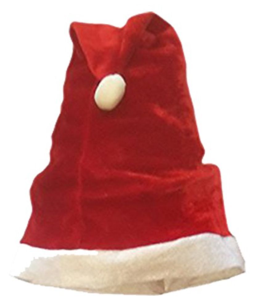     			Kaku Fancy Dress Kids Santa Clause Caps Xmas Day kids Adults, Free Size
