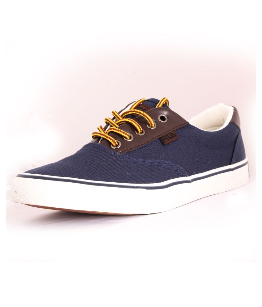 fila navy blue casual shoes