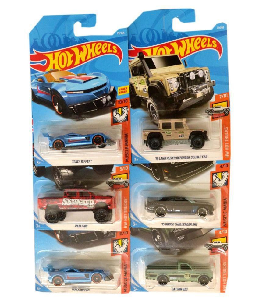     			HOT WHEELS  COLLECTION OF 6 ORANGE LABELLED CARS